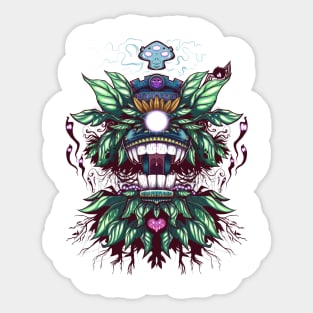 Rainforest Tiki Sticker